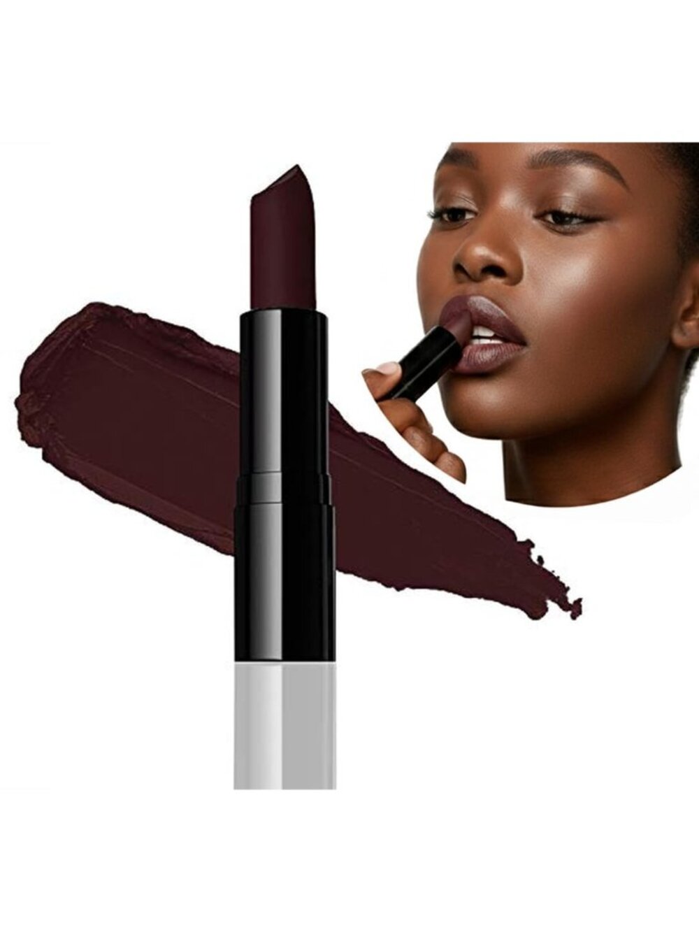 Women's Teak Luxury Deeper Skin Tones Demi Matte Classic Moisturizing Lipstick